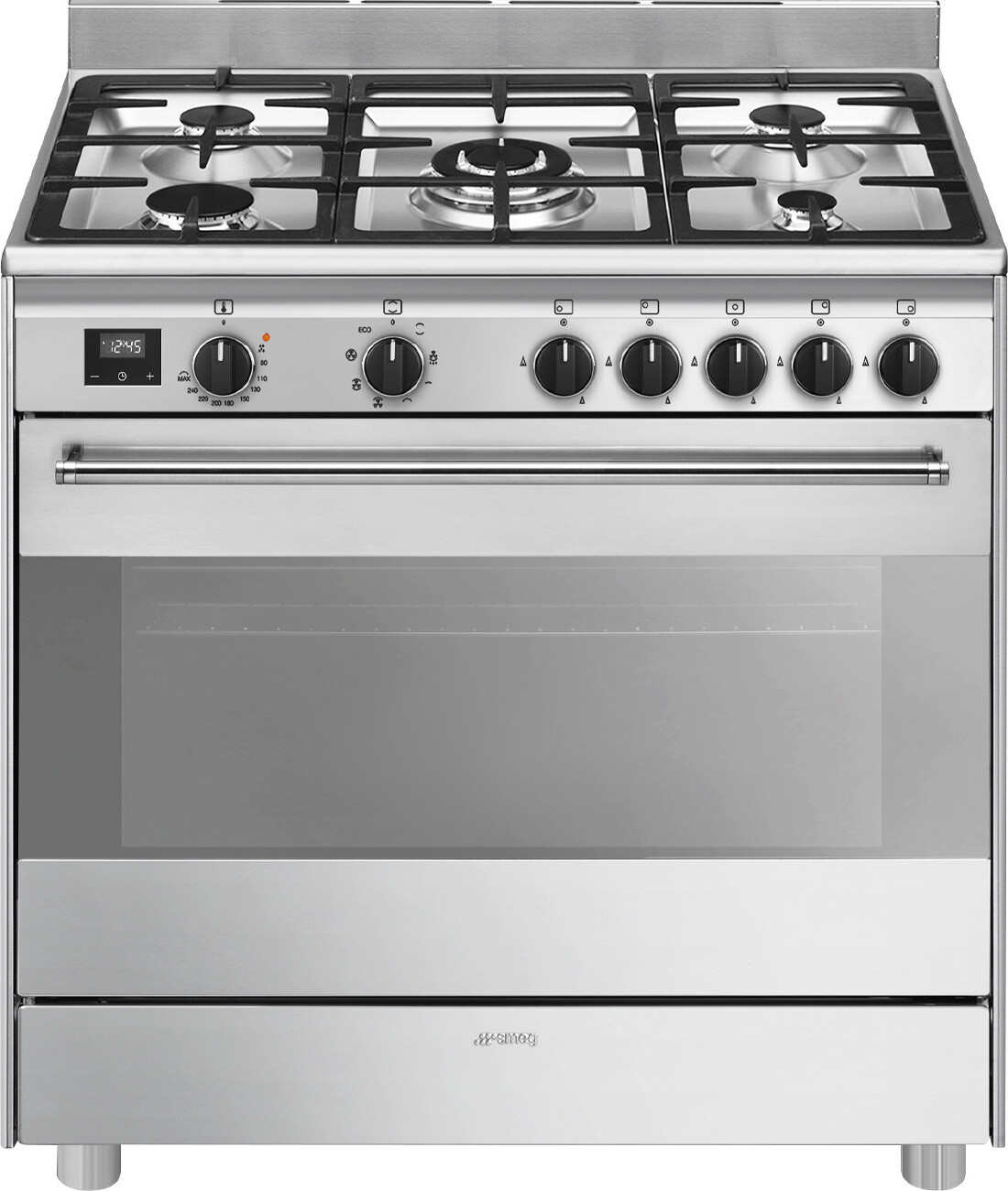 Smeg Master BG91X2 Küchenherd Freistehender Herd Elektro Gaskochfeld Edelstahl A