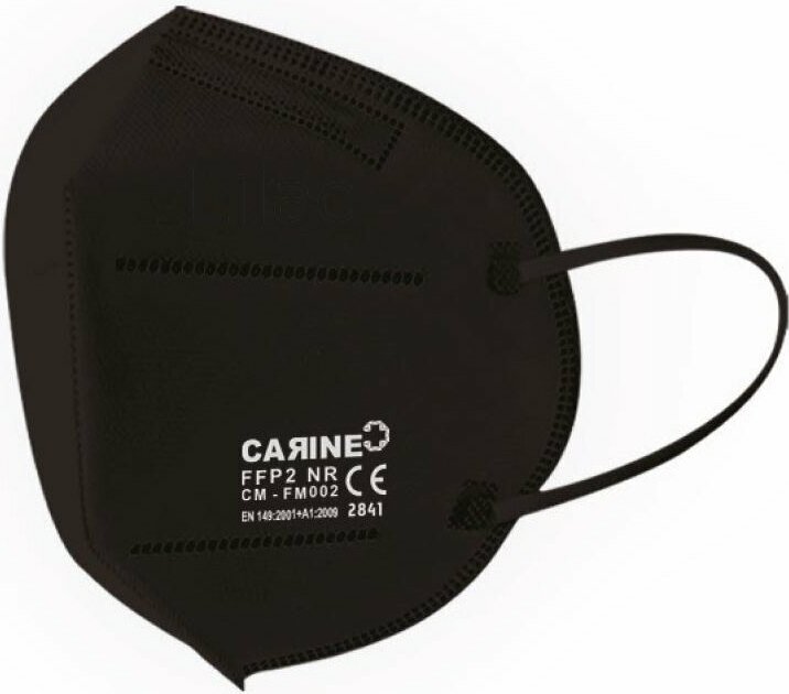 Carine FFP2 NR FM002 10ks Filtračná polomaska kategórie III, čierna