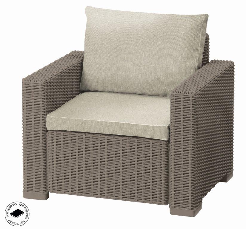 Keter Záhradné kreslo Keter California Cappuccino 2ks KT-610041