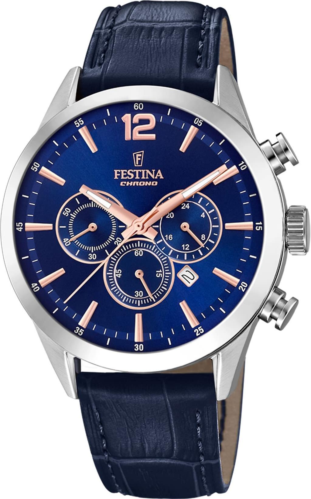 Festina - Náramkové hodinky - Pánske - Chronograf - F20542/4 - Timeless Chronograph