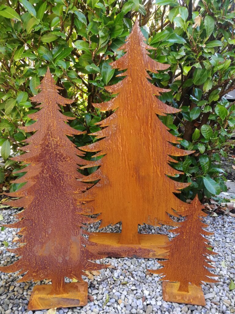 Dekoramia Edelrost Tanne Karl, breit Tanne Karl - 40 cm