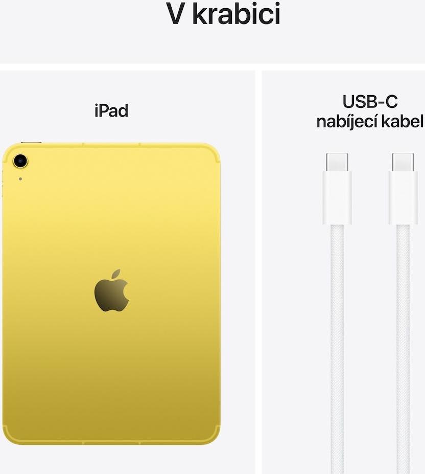 Apple iPad 11"/Wi-Fi Cellular/10,86"/2360x1640/128GB/iPadOS18/gelb