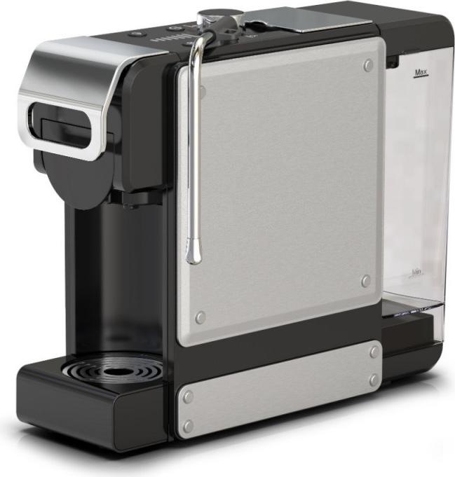 Espresso kvovar na mlet kvu a kapsule 8v1 Oliver Voltz OV51171N8M, 1450W, 1 l, 5 adaptrov, 19 barov, ierny