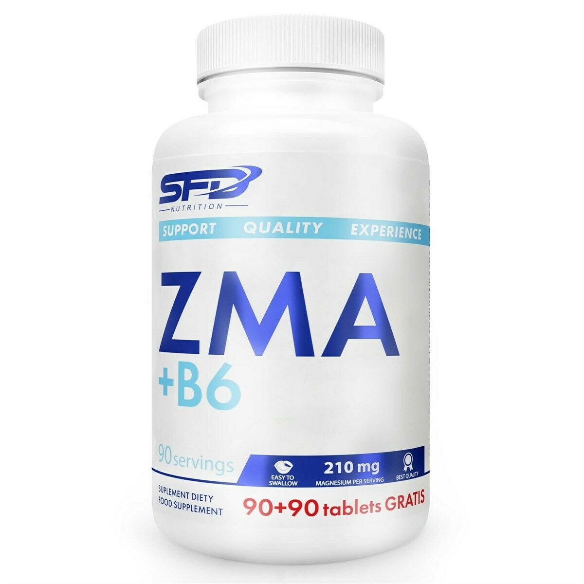 SFD ZMA Magnesium Zink Vitamin B6 180 Tabletten hochdosiert Knochen Regeneration 