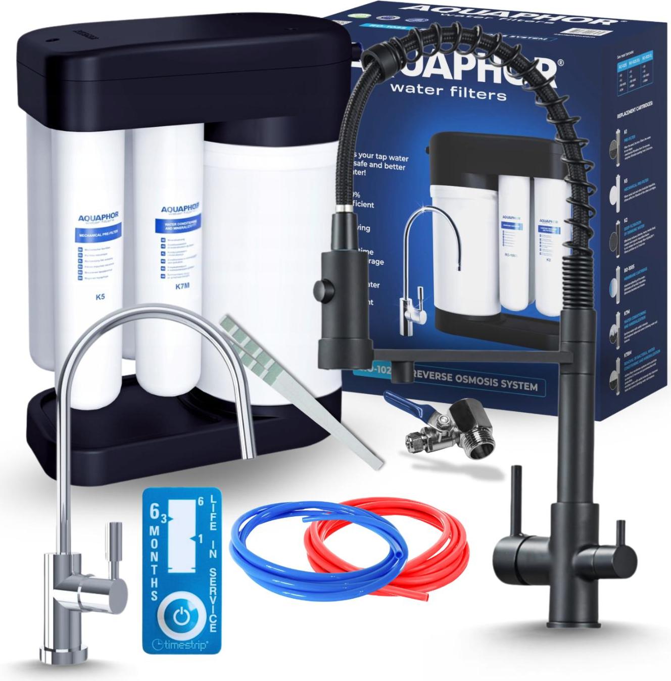 Wasserfilter Morion Ro 3-Wege Ausziehbar Schwarz Image