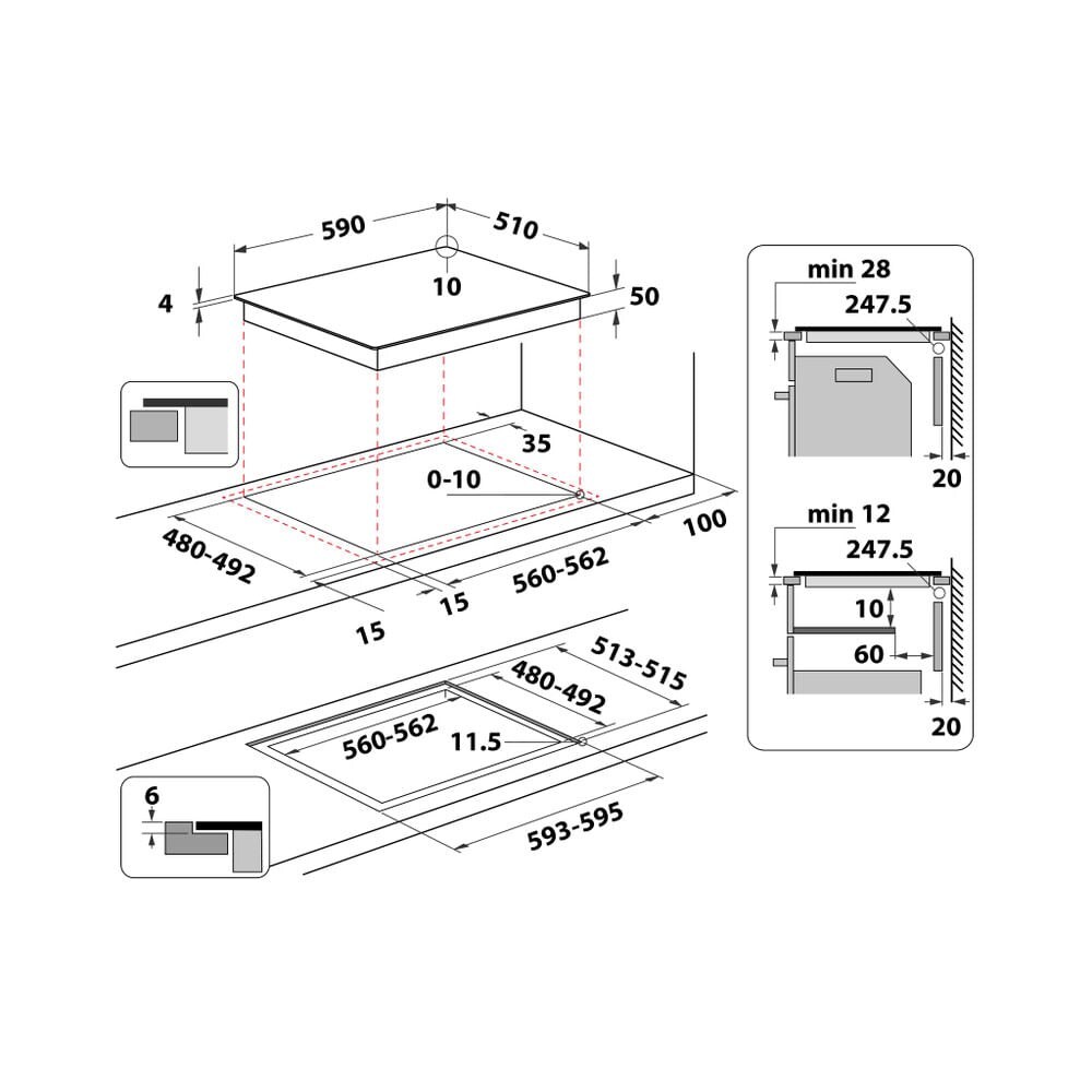 Indukčná varná doska ARS HOTPOINT HS 5160C NE