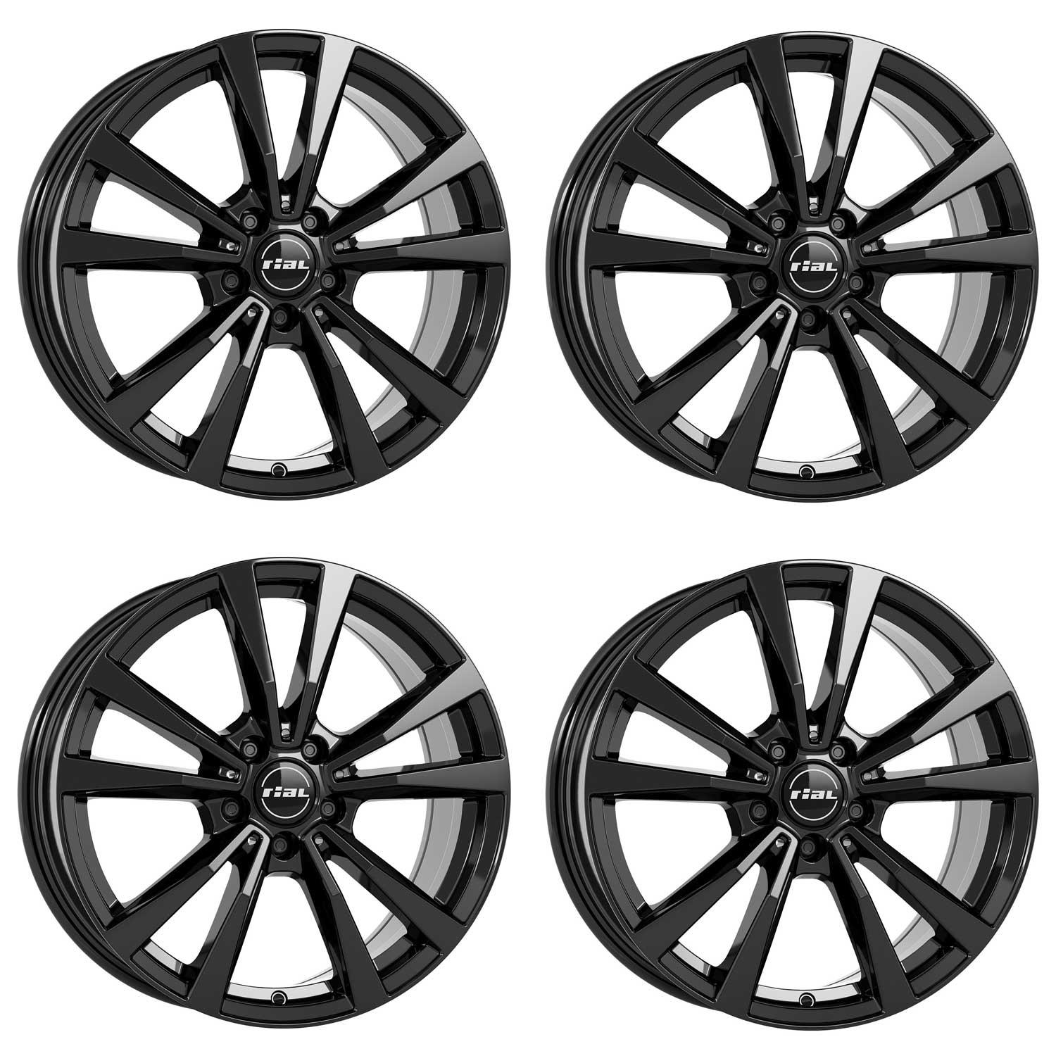 4 Rial Felgen M12 8.0x19 ET30,5 5x112 SW für MERCEDES-BENZ A All Terrain 4matic B C C63 CL E EQC 400 4matic EQ 4-M12X-80930M12-6