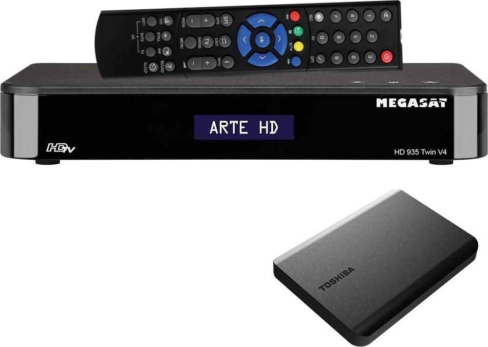 Megasat HD 935 Twin V4 HDTV Sat Receiver SAT>IP & 1TB Festplatte Festplattenreceiver 0201159