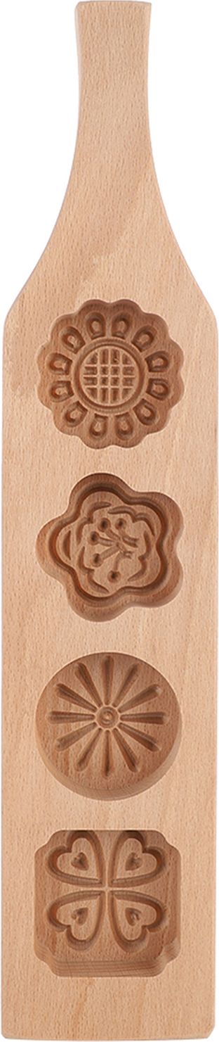 Mmgoqqt Mondkuchenform, Holz-Gebäckform zum Herstellen von Mungobohnenkuchen, Eishaut-Backutensilien (2#) Kau-XJH-LA-20250220-964