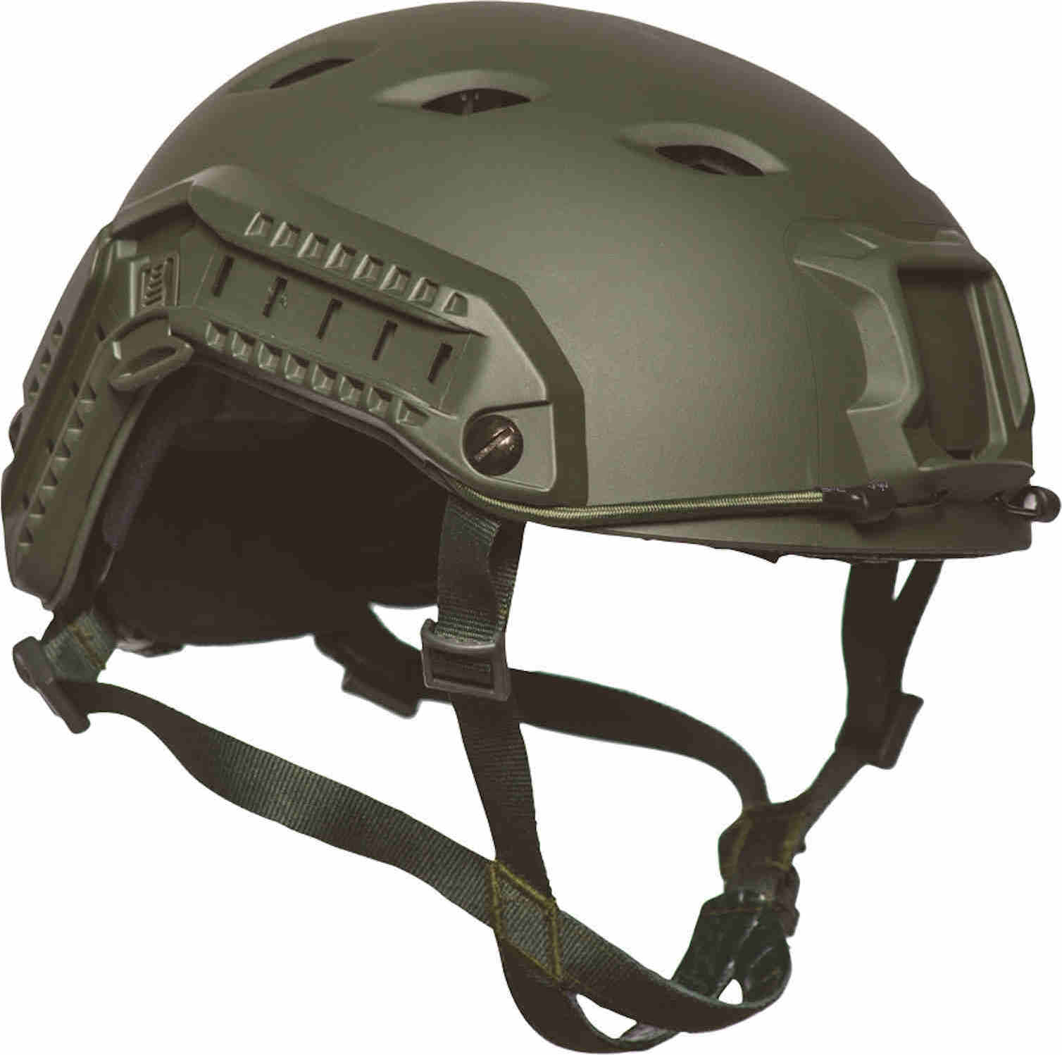 Mil-Tec Sturm Mil-tec US Fallschirmjägerhelm Fast W/Rail, oliv 16662501-Oliv-One Size
