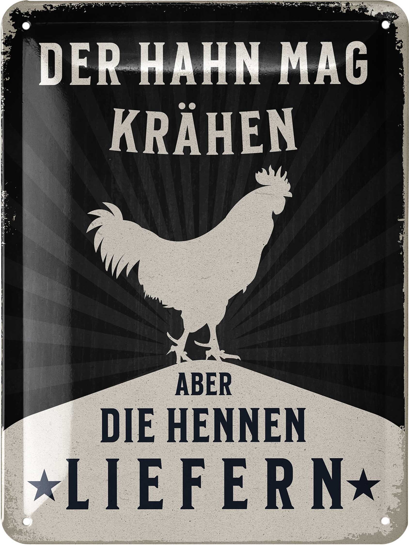 Niedliches Küken Metallschild – 20x30 Cm, Für Hühnerstall Oder Deko, Wasserfest & Farbecht