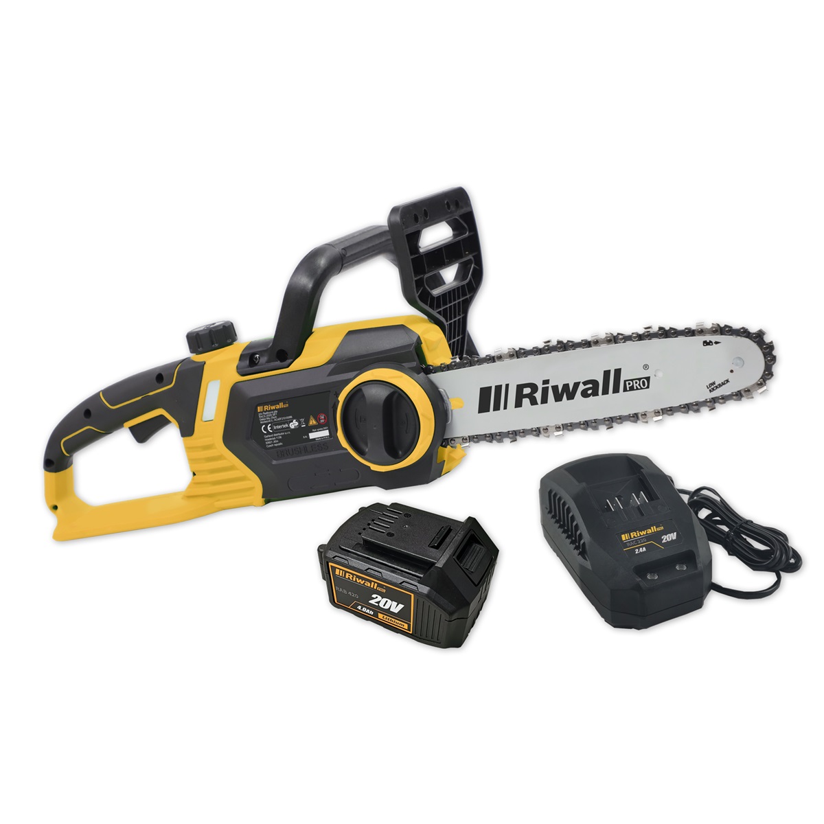 Riwall AKU reťazová píla PRO RACS 2520i SET