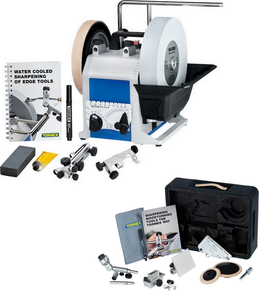 Tormek Nass-Schleifmaschine T8 Schärfsystem Schleifmaschine + TNT808 Drechseln