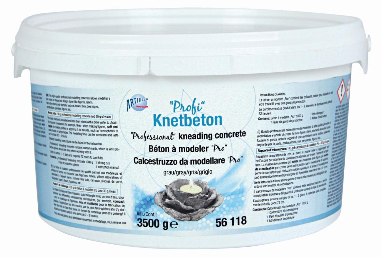Selva 7,14 / 1 kg Profi-Knetbeton grau, 3500g