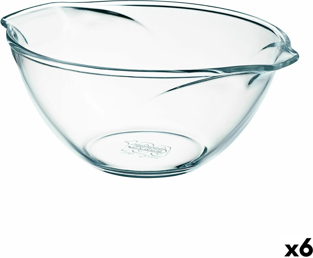 Rührschüssel Pyrex Classic Vidrio Durchsichtig Glas 27 x 23 x 12 cm 6 Stück