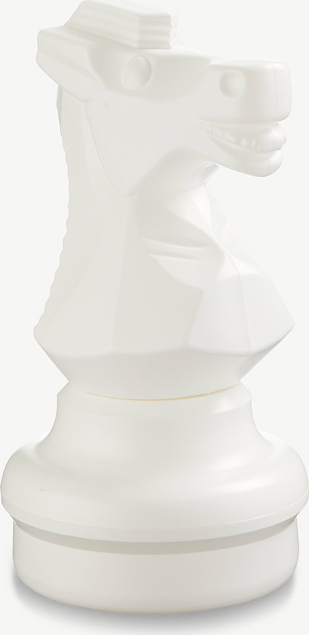 Ubergames - Schachfigur - Springer 45 cm - Weiß - Geeignet für Ubergames Schachspiel UG-losPaard