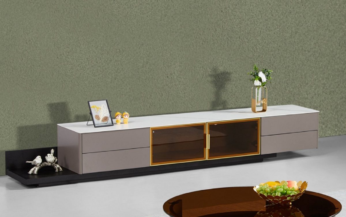 Wohnzimmer TV-Schrank Moderne Grau Neu JVmoebel