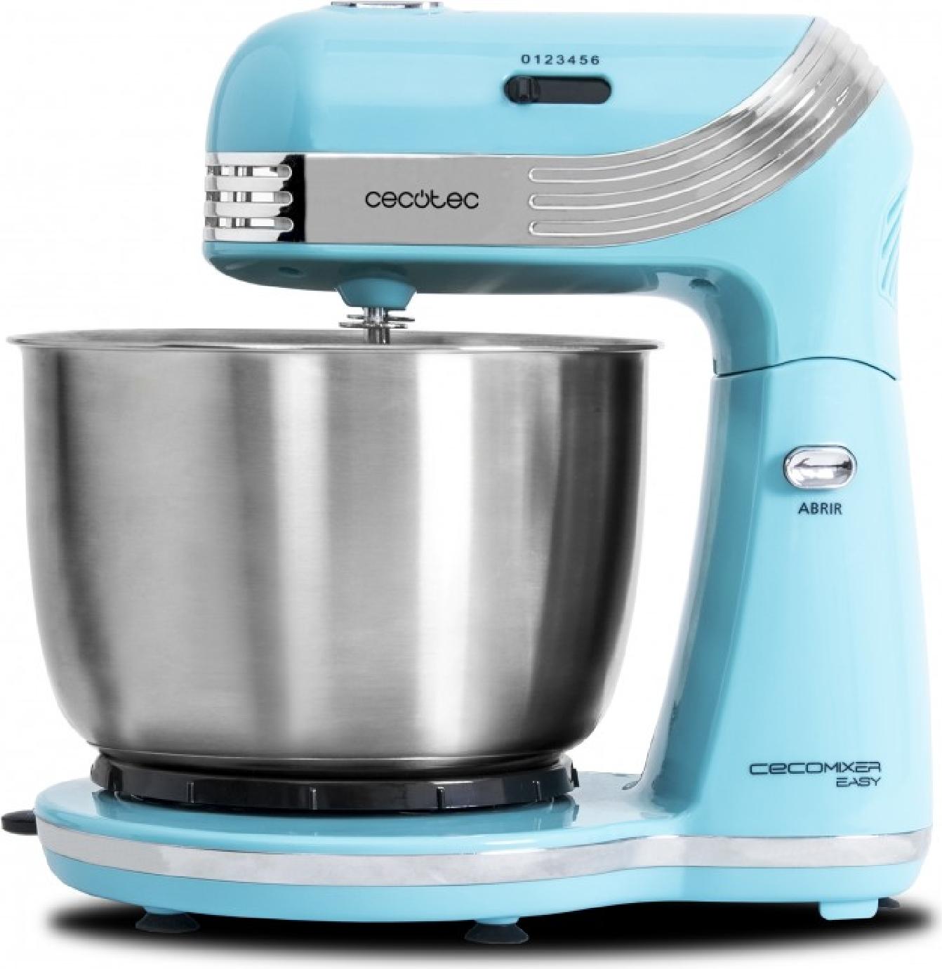 Cecotec cecomixer Easy .Handmixer mit Bewegung Orbital. Schale aus Edelstahl, 3 Liter, 5 Funktionen und 6 Geschwindigkeiten. 82