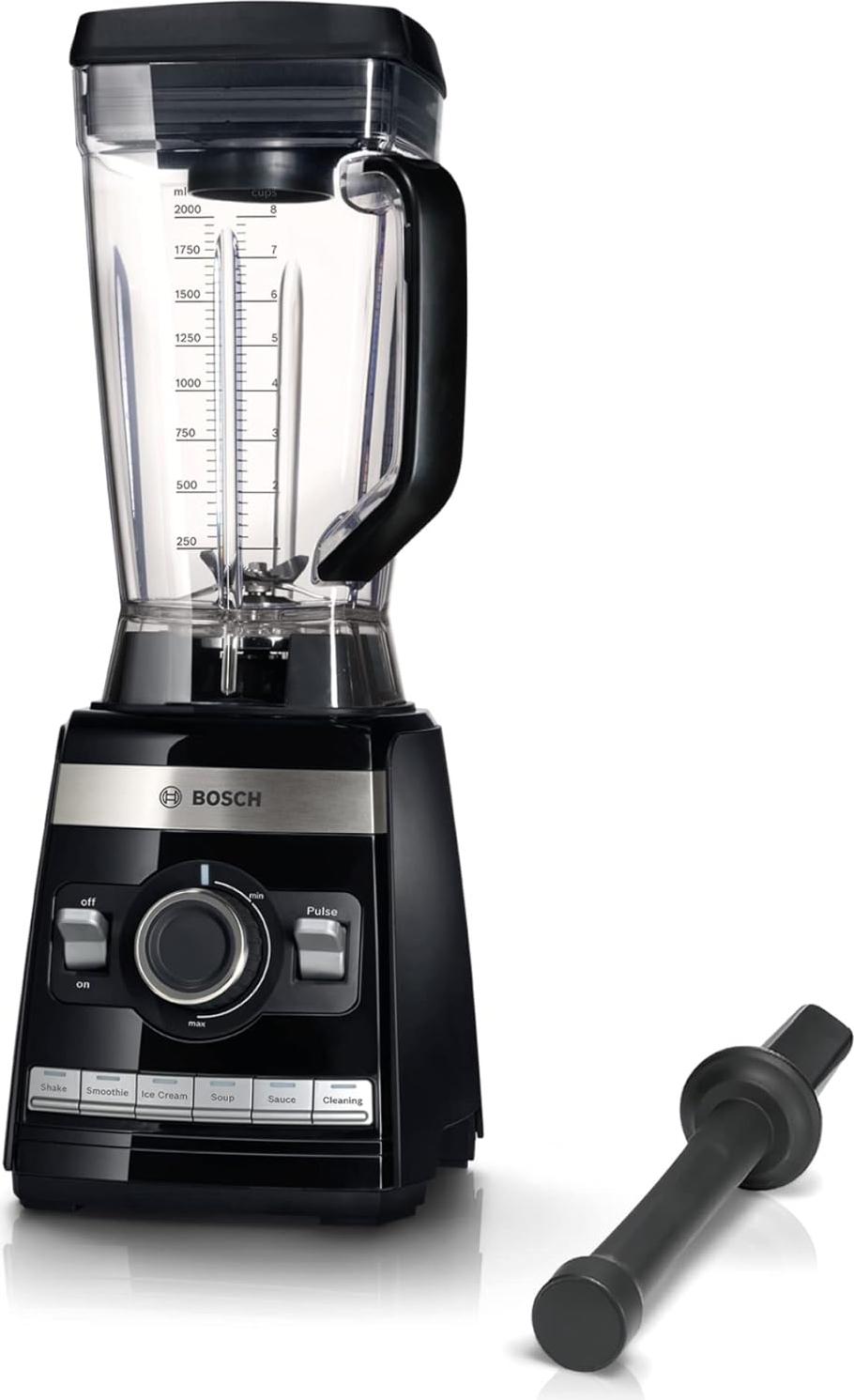 Bosch Standmixer, Hochleistungsmixer, Smoothie Maker, 45,000 U/min, 1600 W, Highspeed, 6-Klingen-Edelstahlmesser, 2,5l Tritan-Mixbehälter, 6