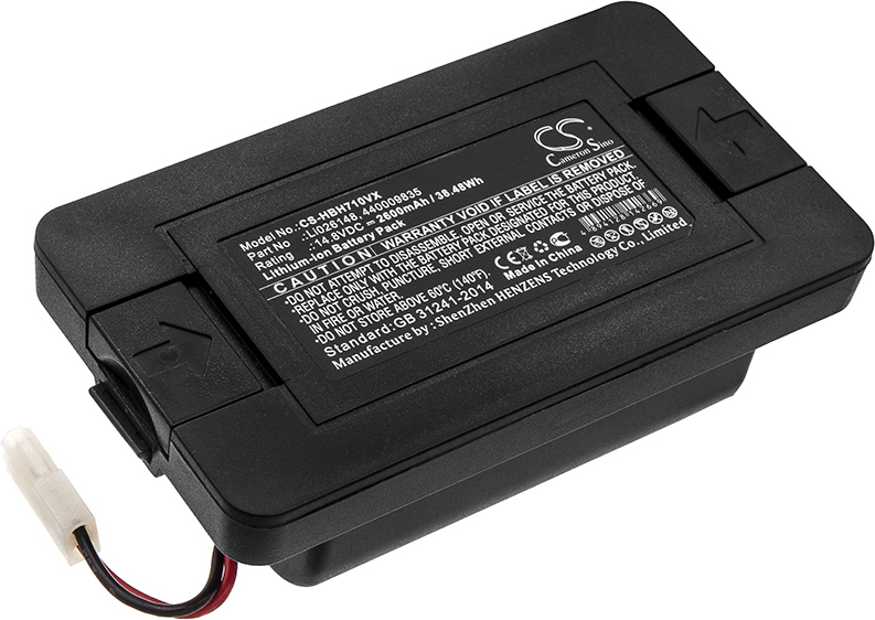 TECHTEK Akku Kompatibel mit [Hoover] BH71000, Kyros, Quest 1000, RBT001, RBT001 011, RBT001 Kyros, für [Bobsweep] Bob Pro, SJP110020 Ersetzt 4400098