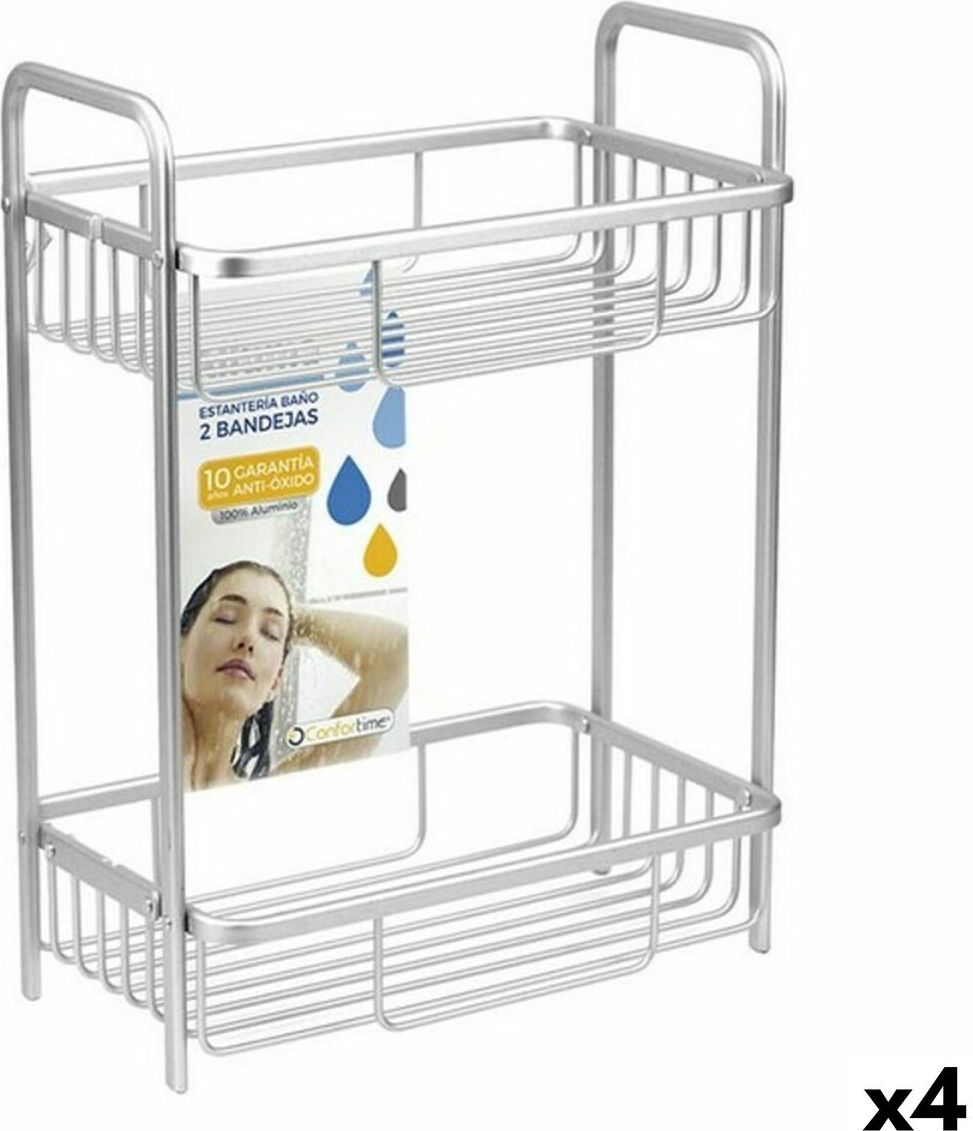 Badezimmerregal Confortime Alluma 29 x 18 x 40 cm (4 Stück)