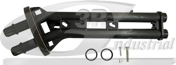 Sonstige 3RG Verbindungsrohr Heizungskanal 82253 passend für PEUGEOT 207 (WA, WC) Kunststoff