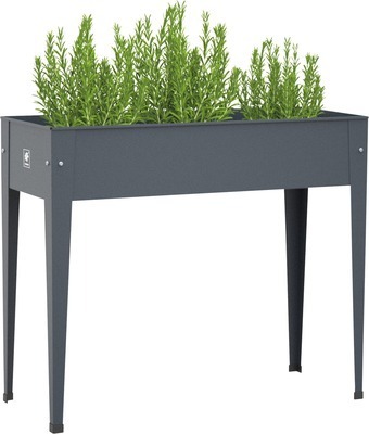 Herstera Garden Metall Hochbeet Urban Anthrazit 100x40x84 cm HG08901901