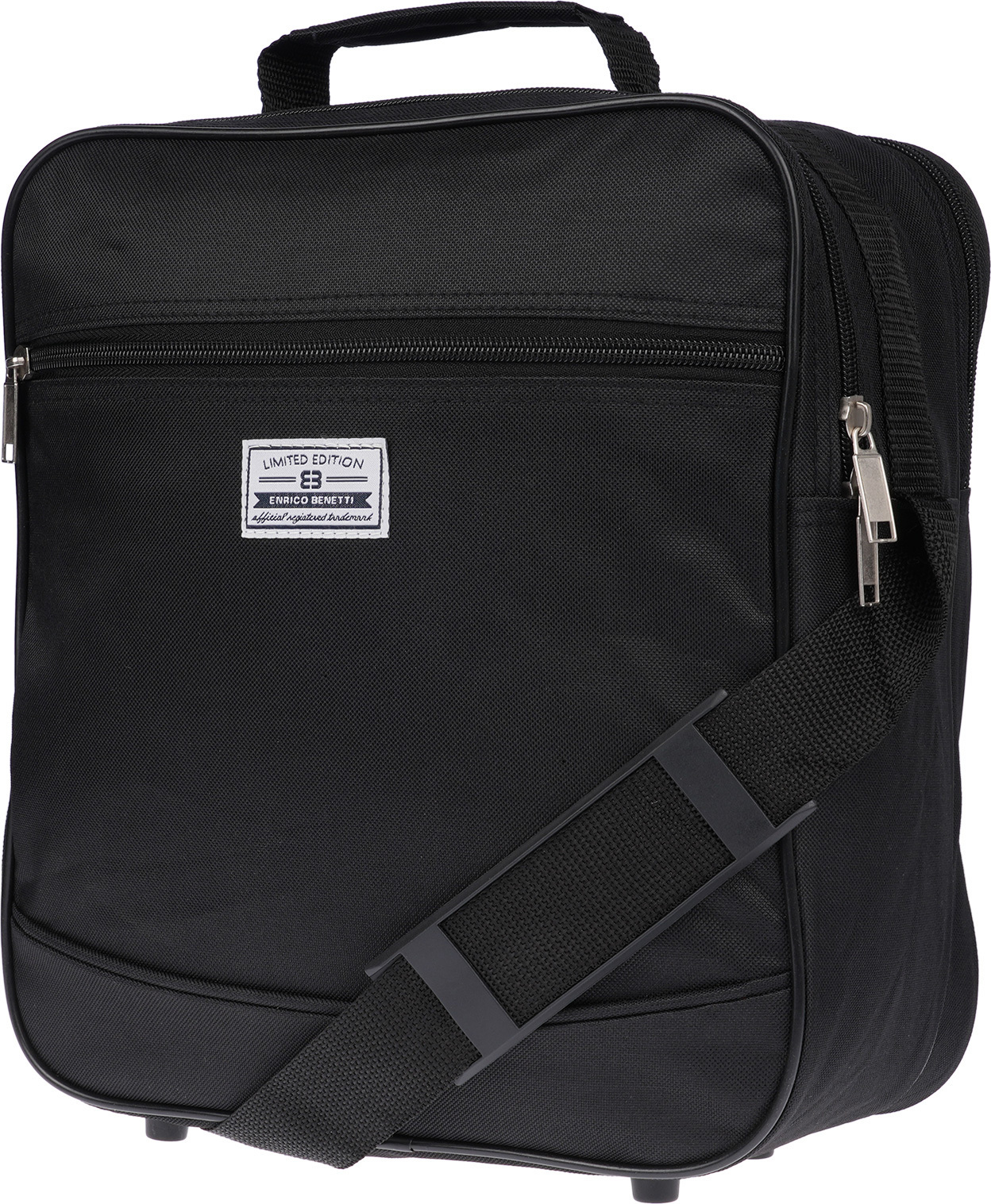Christian Wippermann Große Herren Tasche Arbeitstasche Umhängetasche Flugbegleiter Messenger Bag Schwarz