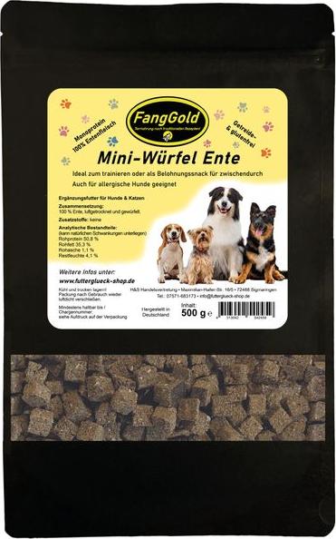H&S Handelsvertretung FangGold Mini-Würfel Ente 500 g HS-137