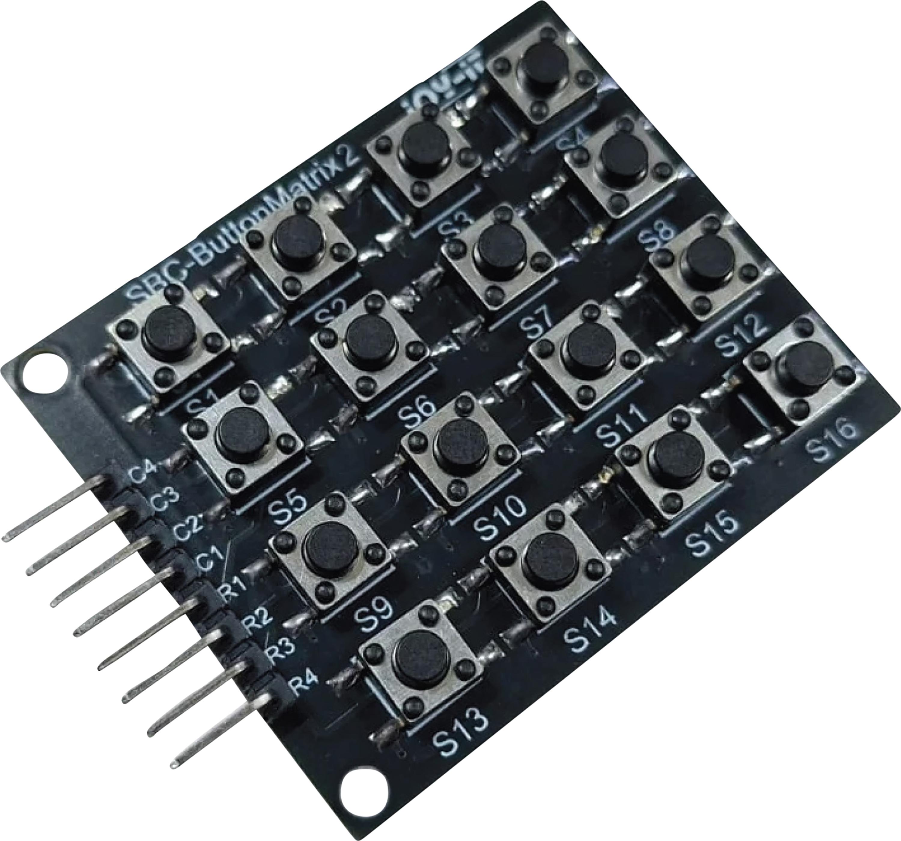 JOY-IT 4x4 Tastenmatrix, 16 taktile Tasten, 0... 12 V, schwarz