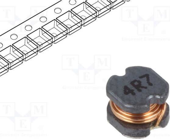 TNE 1x Drossel: Draht 109m -40÷125°C 1,15A TCK-154 Ringdrosseln 4,7uH SMD ±20% _1GH_TCK-154