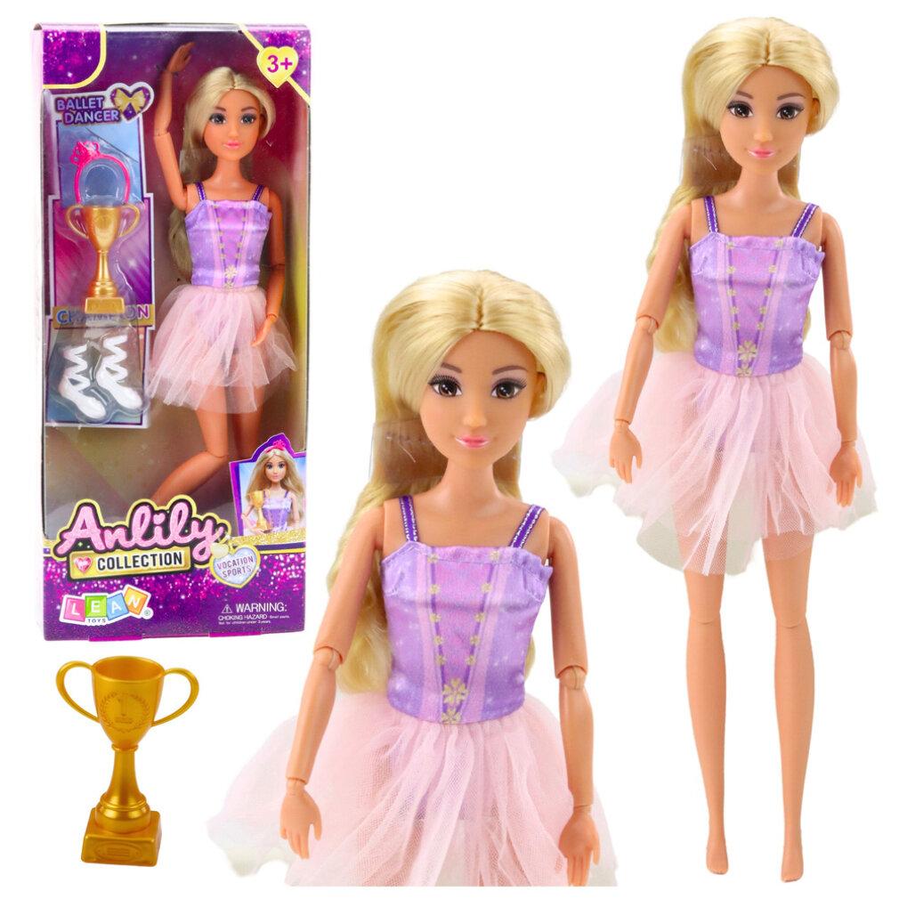Leantoys Lean Anlily Ballerina Puppe Im Kleid Bewegliche Gliedmaßen Zubehör 24483.