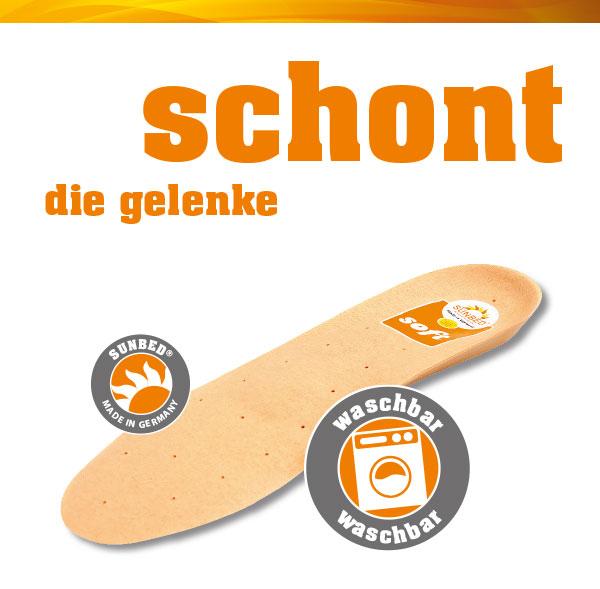 Sunbed Schuheinlagen Sunbed-Soft bunt 36 560