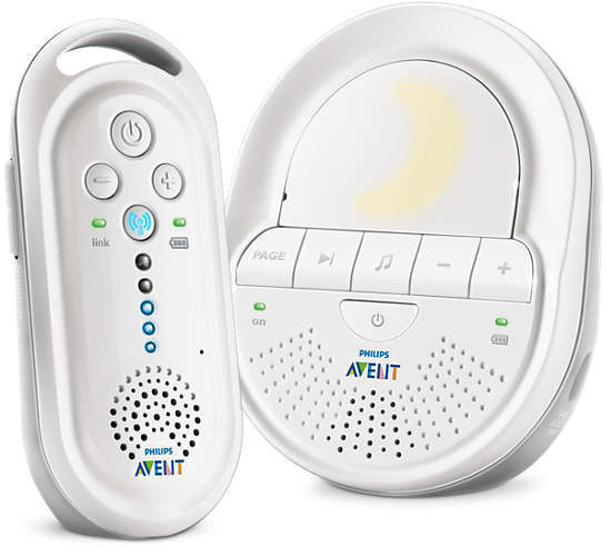 Philips AVENT Audio Monitors SCD506/52, DECT-Babyfon, 120 Kanle, 330 m, 50 m, Wei, Digital