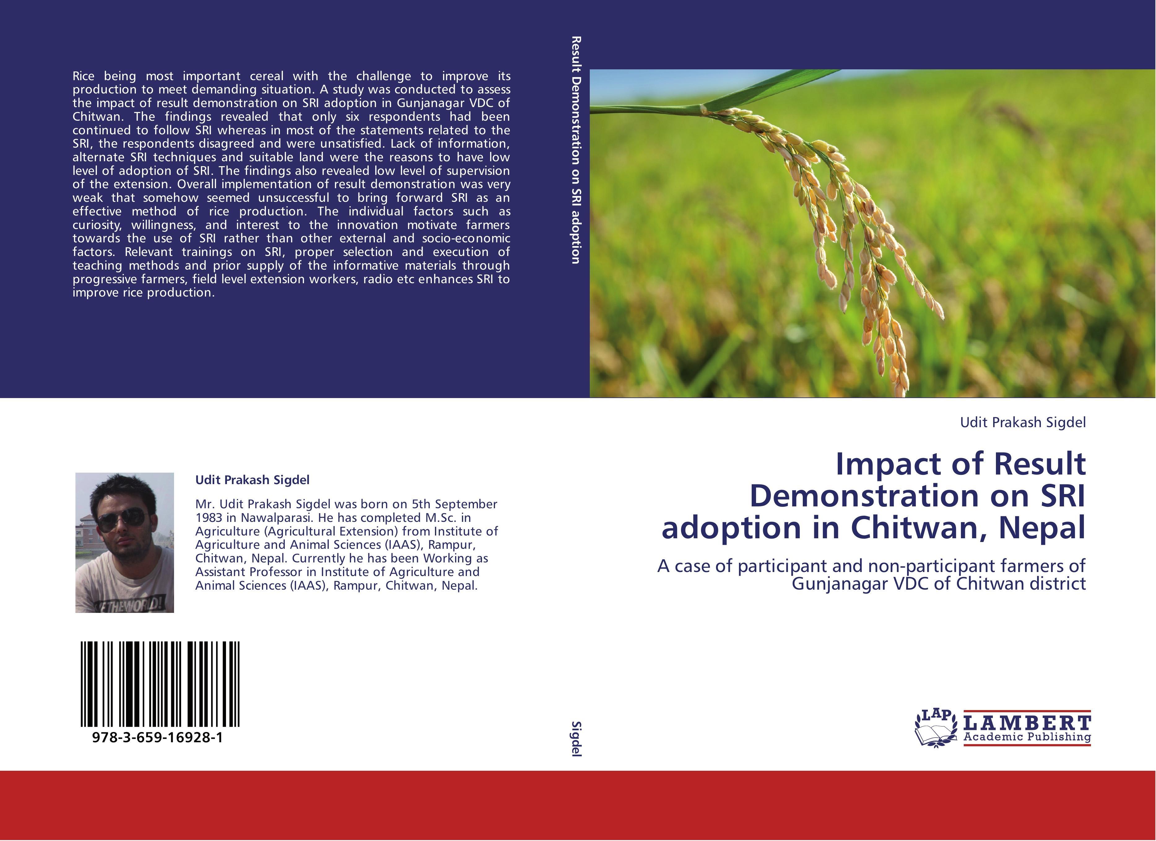 Impact of Result Demonstration on SRI adoption in Chitwan, Nepal