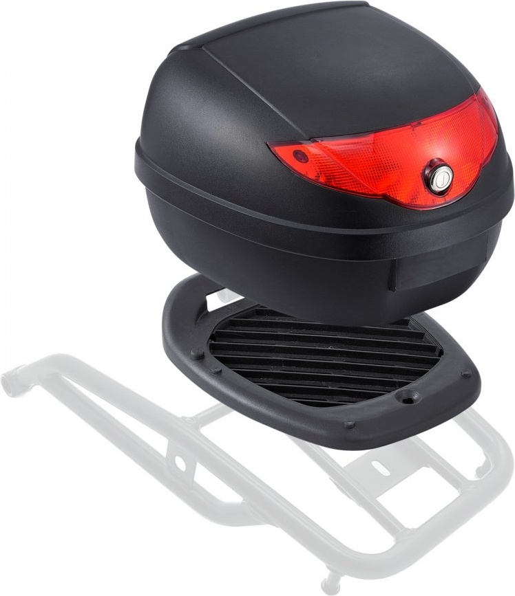 StarTech Top Case Motorradkoffer 24L - Universal Motorrad Tasche - Wasserdichte Topbox - Motorradzubehör MTCSLDXHS24LYNME6V0