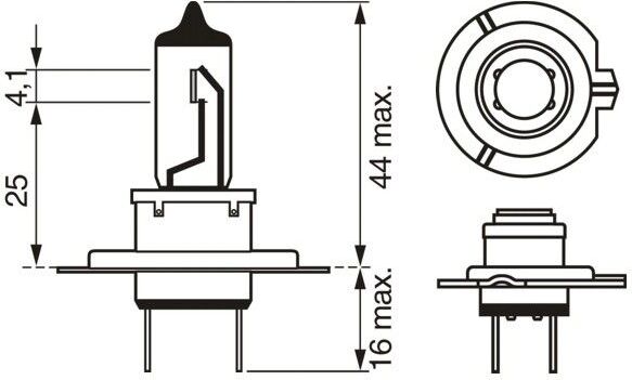 Bosch H7 Plus 150 Gigalight Fahrzeuglampe 12V 55W PX26d (1 Stück) 1 987 301 137