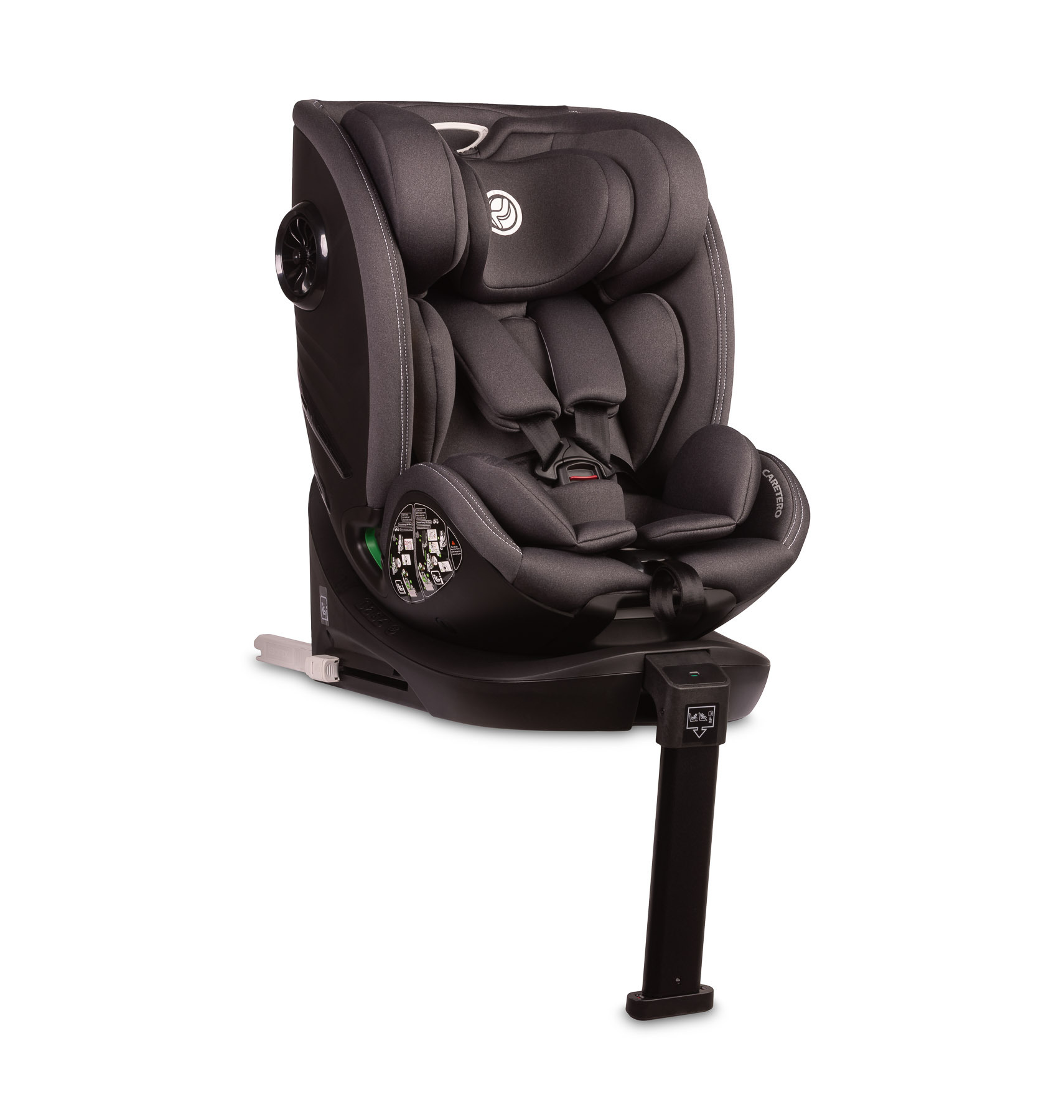 CARETERO Fortis, Reboarder 360 Drehbar mit Isofix, 2in1 Kindersitz Auto, Graphit TERO-18564