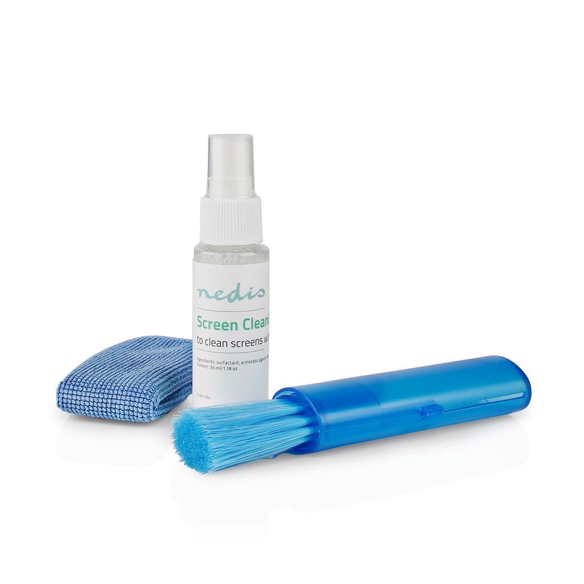 Nedis Bildschirmreiniger - Spray - 35 ml - Fernsehbildschirm / Notebook / Smartphone / Tablet - Wiper enthalten CLSN110BU