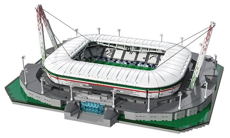 CaDA Bauset Allianz Stadium Juventus Stadion 3638 Teile mit Beleuchtung CDC66021W