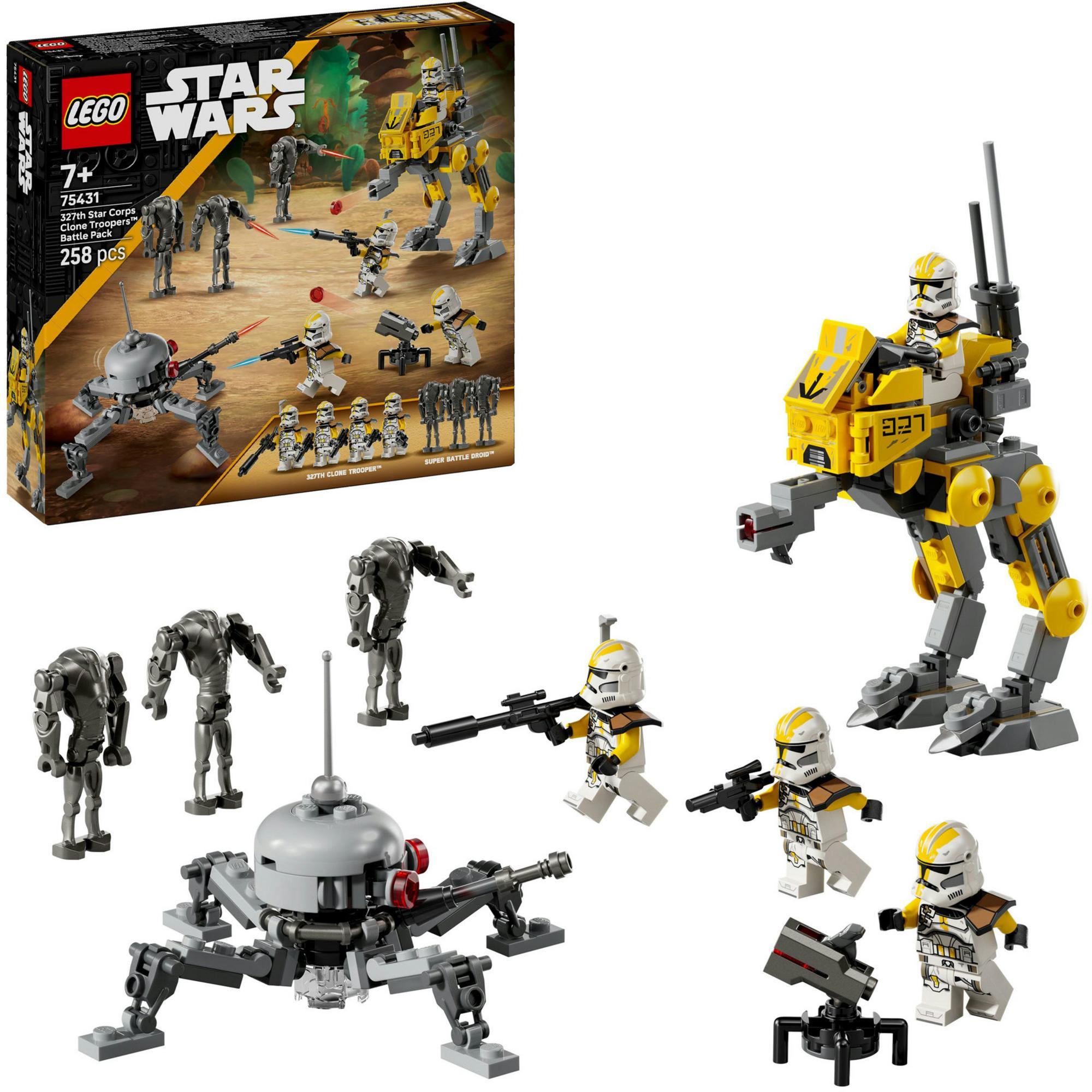 LEGO Star Wars Bojový balíček klonových vojakov z 327. hviezdneho zboru, Stavebnica, 7 rok / roky, Plast, 258 kusov, 260 g