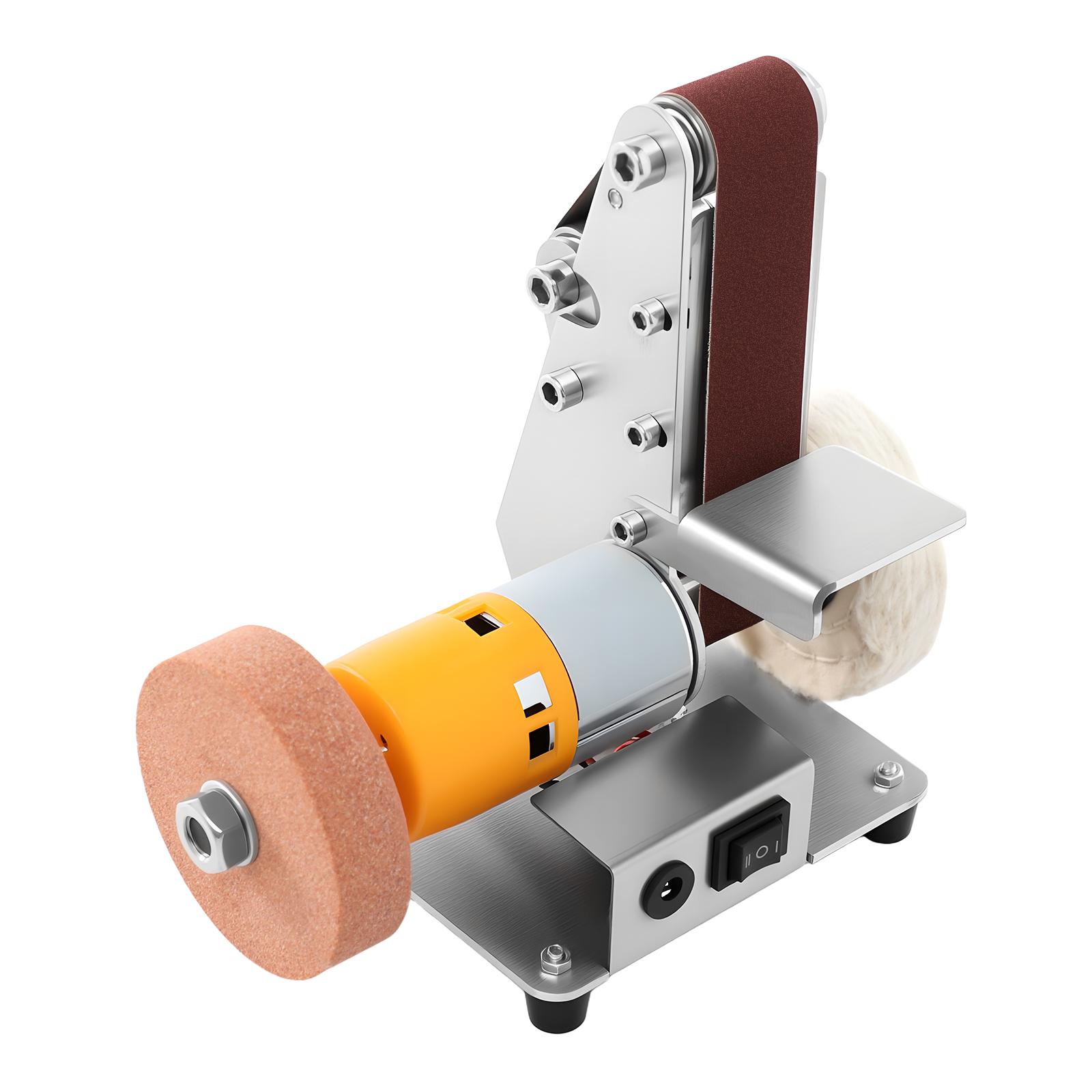 easybuy Mini-Bandschleifer Silber Bandschleifmaschine Elektrische Tischschleifmaschine, Tischschleifmaschine 154541541