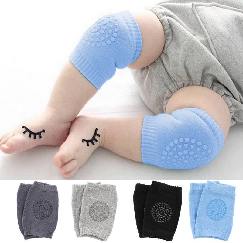 GIFANEO Baby Knieschoner 4 Paar - Krabbelschutz 0-24 Monate, 90% Baumwolle, Weich & Atmungsaktiv