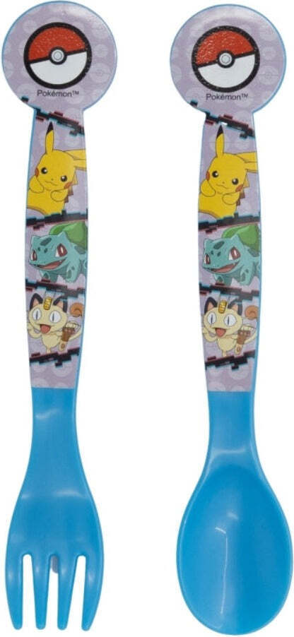 Tinisu Pokemon Pikachu Mauzi Plastik Besteck Set - 2 Teile BES10