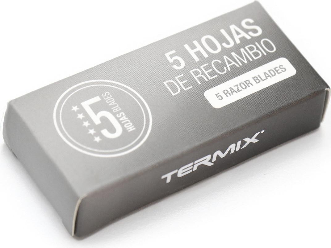 Termix 5er Set gezackte Rasierklingen aus rostfreiem Stahl für Styling-Rasierer