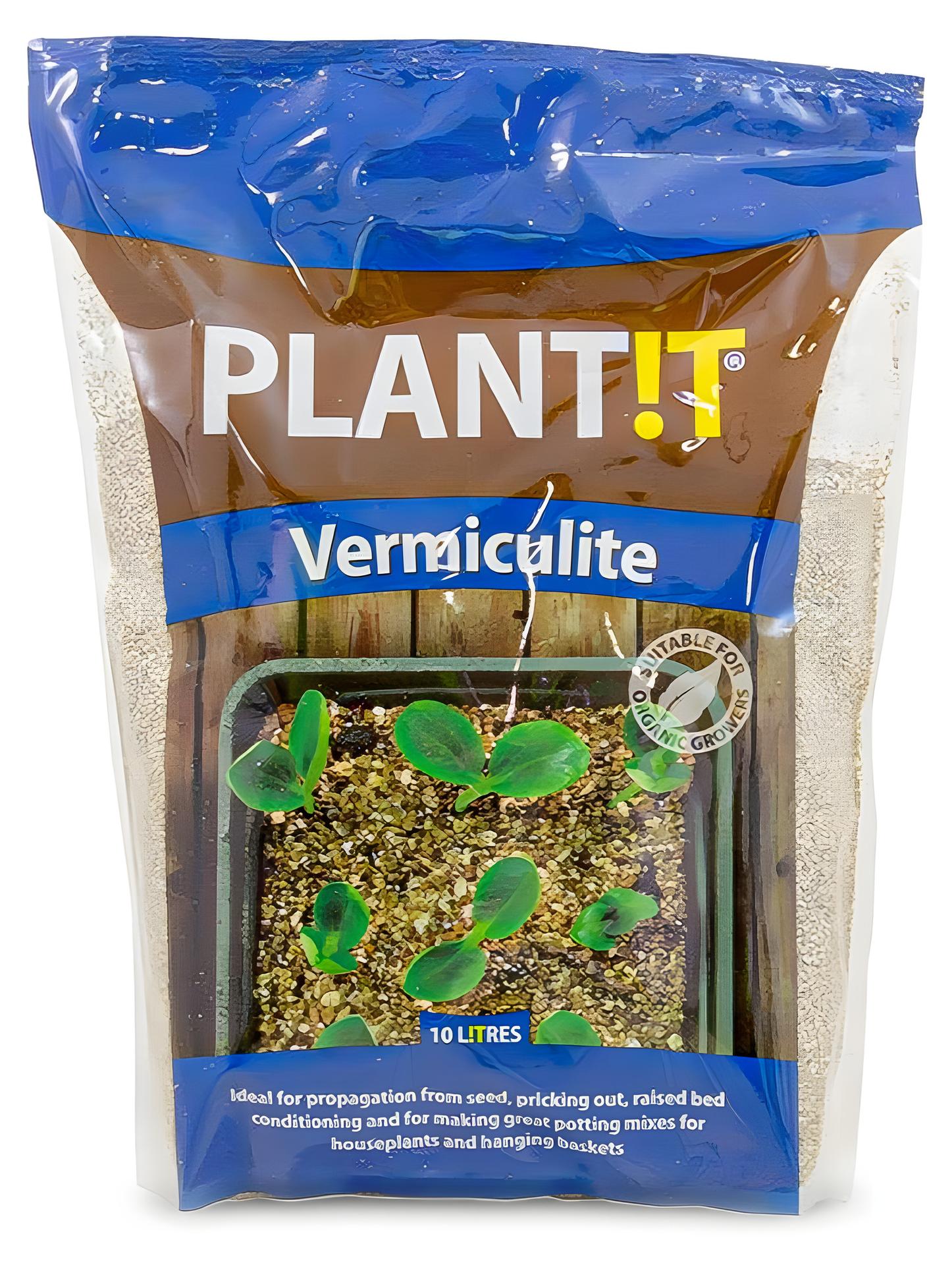 Hydrogarden Ltd Vermiculite Pflanzsubstrat-Zusatz zur Wasser- und Nährstoffspeicherung 10 Liter