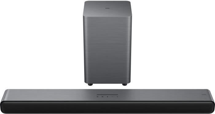 Soundbar, TCL S55HE, Dolby Atmos 2.1, s bezdrôtovým subwooferom, čierny