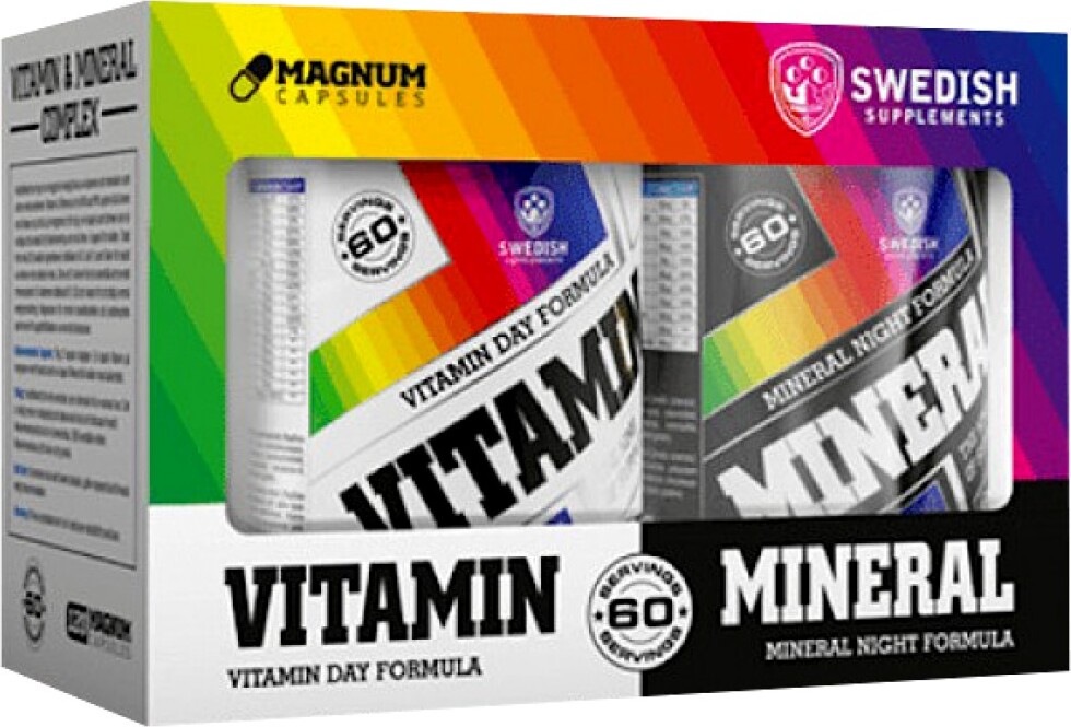 SWEDISH Supplements | Vitamin Day Formula & Mineral Night Formula Complex