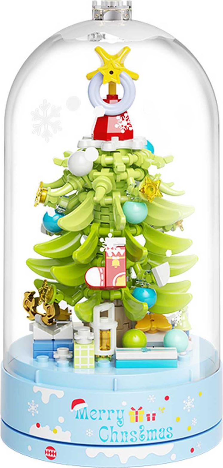 LK001 - Hellgrüner Weihnachtsbaum mit Spieluhr (Jaki)