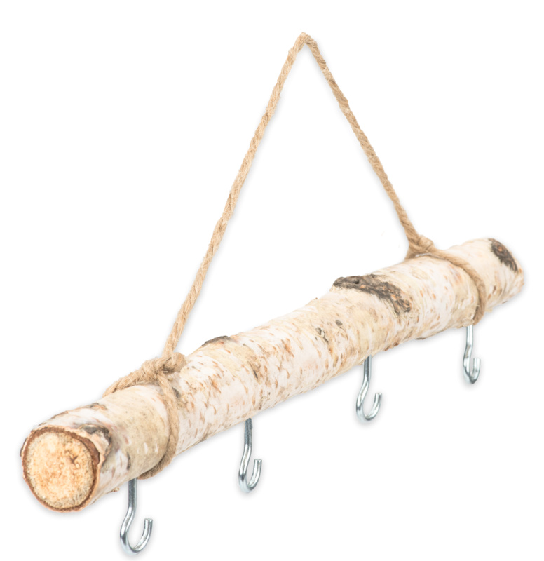 NaDeco Birkenzweig mit Haken und Kordel, in 2 Größen erhältlich, Größe:50 cm NEW-2936